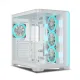 Ant Esports Gaming Cabinet Crystal ARC White