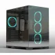 Ant Esports Gaming Cabinet Crystal Mirror Black