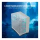 Ant Esports Gaming Cabinet Crystal Mirror White