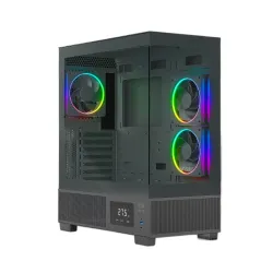 Ant Esports Gaming Cabinet Crystal X3 LCD (Black)