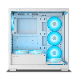 Ant Esports Gaming Cabinet Crystal x7 White with Type-C