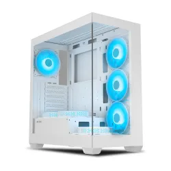 Ant Esports Gaming Cabinet Crystal x7 White with Type-C