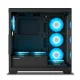 Ant Esports Gaming Cabinet Crystal x7 Black with Type-C