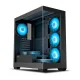 Ant Esports Gaming Cabinet Crystal x7 Black with Type-C