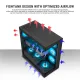 Ant Esports Gaming Cabinet Crystal x7 Black with Type-C
