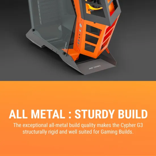 Ant Esports Gaming Cabinet Cypher G3 Black-Orange