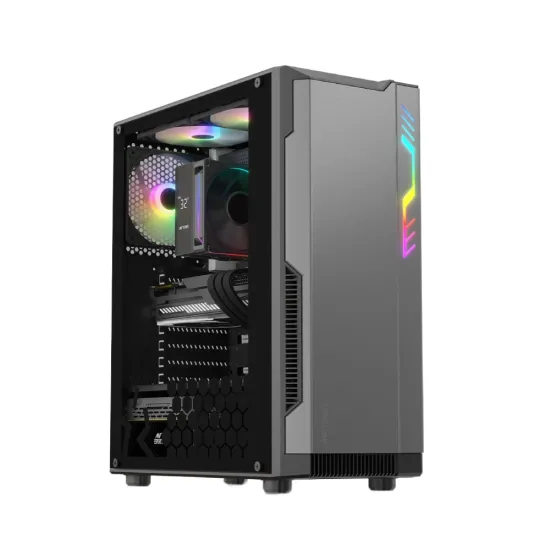 Ant Esports Mid Tower Cabinet (ATX/M-ATX/M-ITX) Eclipse Black-Grey