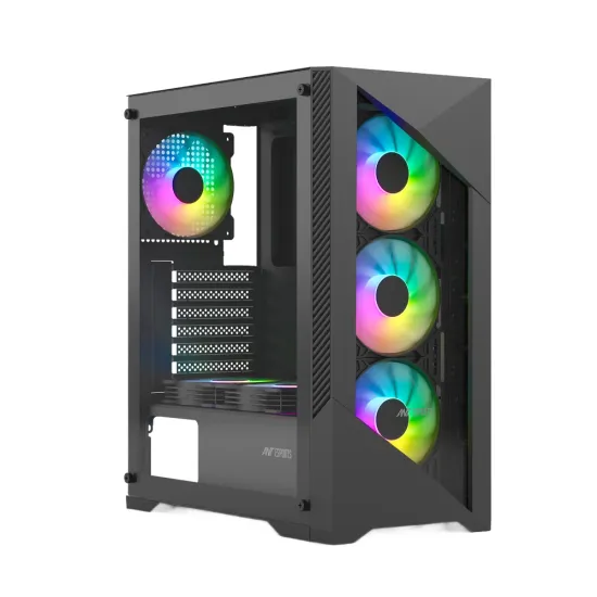 Ant Esports Cabinet ICE-270G 6F Black