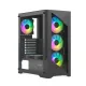 Ant Esports Cabinet ICE-270G 6F Black