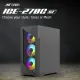 Ant Esports Cabinet ICE-270G 6F Black