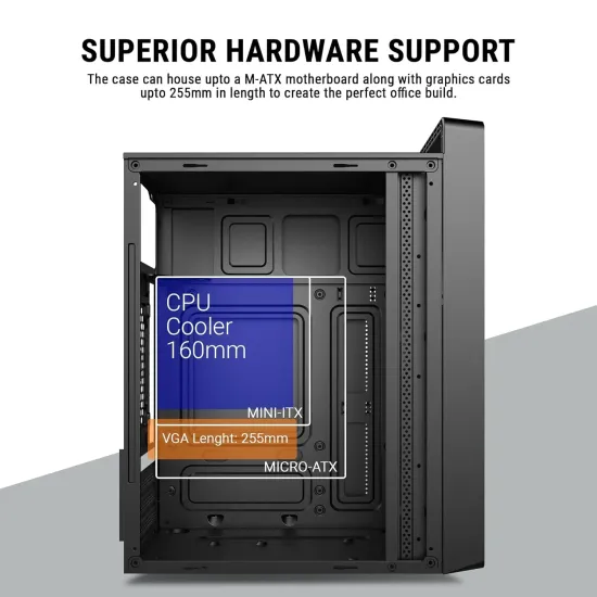 Ant Esports Mid Tower Cabinet Si11 Black