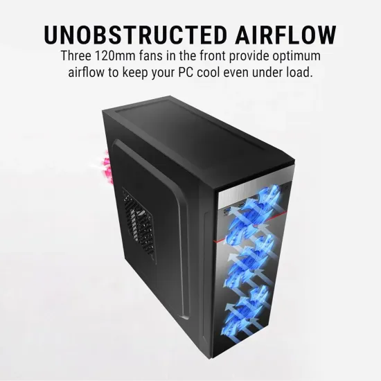 Ant Esports Mid Tower Cabinet Si27 Black