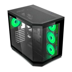 Ant Esports Gaming Cabinet Crystal x11 Black