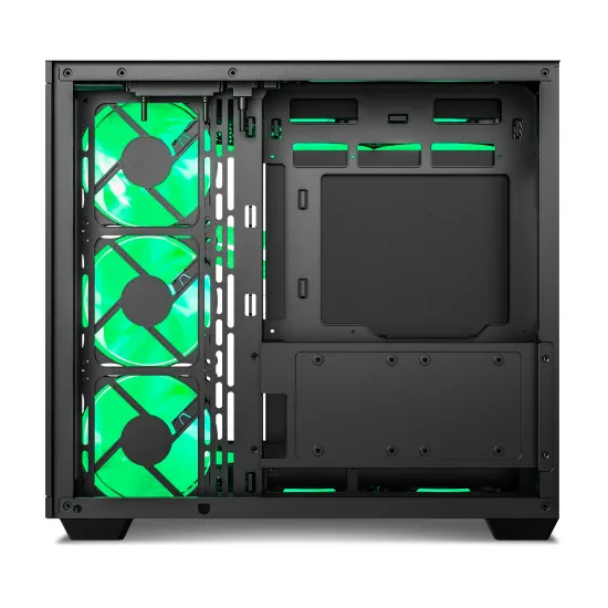 Ant Esports Gaming Cabinet Crystal x11 Black
