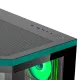 Ant Esports Gaming Cabinet Crystal x11 Green