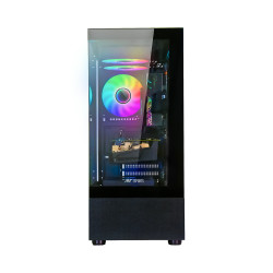 Ant Esports Gaming Cabinet Crystal x2 ARGB Black
