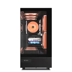 Ant Esports Gaming Cabinet Crystal x6 Black