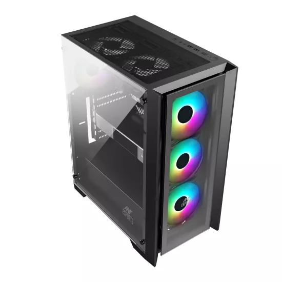 Ant Esports Gaming Cabinet ICE-170TG Black