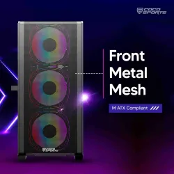 Coconut Gaming Cabinet Rampage Elite RGB Black