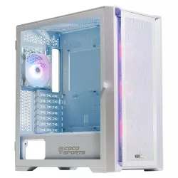 Coconut Gaming Cabinet Rampage 5000D ARGB White