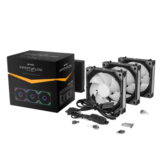 Ant Esports Cabinet Fan Infinity Flow ARGB Black