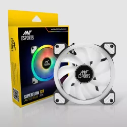 Ant Esports Cabinet Fan White Superflow V2 120mm Auto RGB