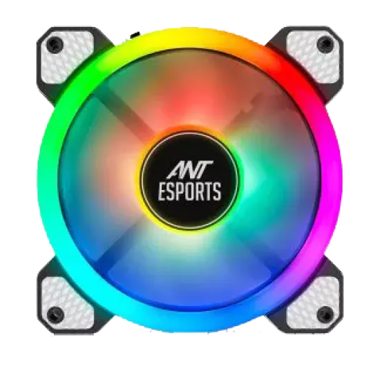 Ant Esports Cabinet Fan White Superflow V2 120mm Auto RGB
