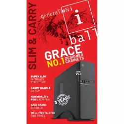 Iball Cabinet With Smps Grace Black