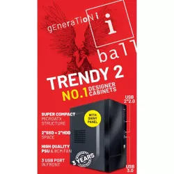 Iball Cabinet With Smps Trendy 2 Black
