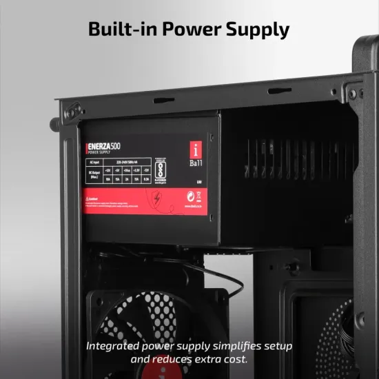 Iball Cabinet With Smps MT : 40 Black