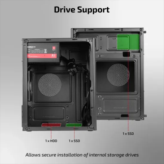 Iball Cabinet With Smps MT : 20 Black