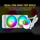 Ant Esports CPU Cooler Liquid ICE 240 ARGB (White)