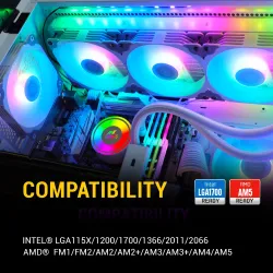 Ant Esports CPU Cooler Liquid ICE 360 ARGB White