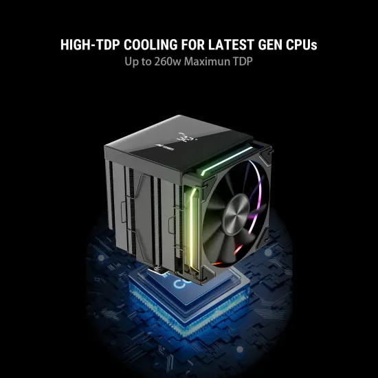 Ant Esports CPU Cooler Air V8 Digital ARGB