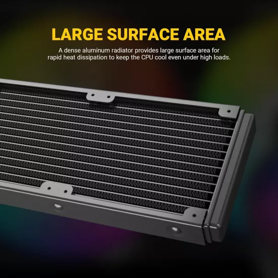 Ant Esports CPU Cooler Liquid ICE 360 ARGB Black