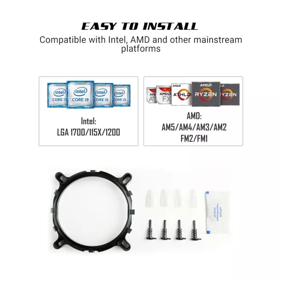 Ant Esports CPU Cooler Air ICE-C400 Rainbow LED