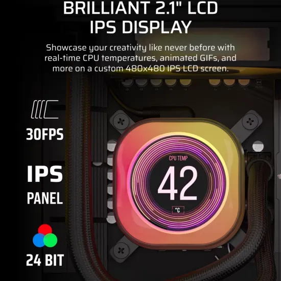 Corsair CPU Cooler Liquid iCUE LInk Titan 360 RX LCD