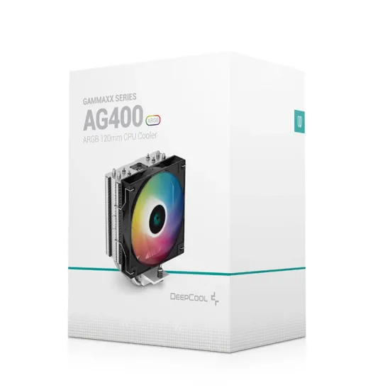 Deepcool Desktop Air Cooler Cpu Fan AG400 ARGB (FOR INTEL|AMD)