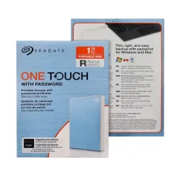 Seagate External USB Hard Disk One Touch 1TB (Light Blue)