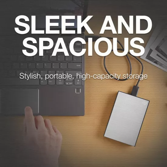 Seagate External USB Hard Disk One Touch 1TB 2.5 Inch (Silver)