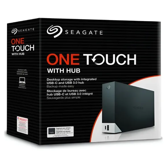 Seagate External Table Top Hard Disk One Touch Hub 4TB 3.5 Inch (With Adapter)