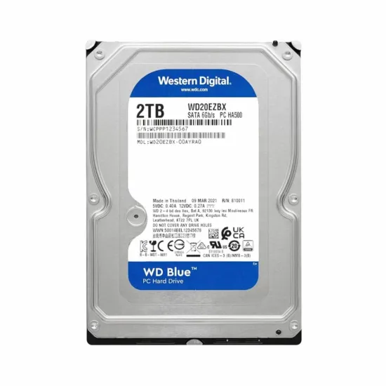 WD Blue 2TB SATA 3.5 Inch Internal Hard Disk
