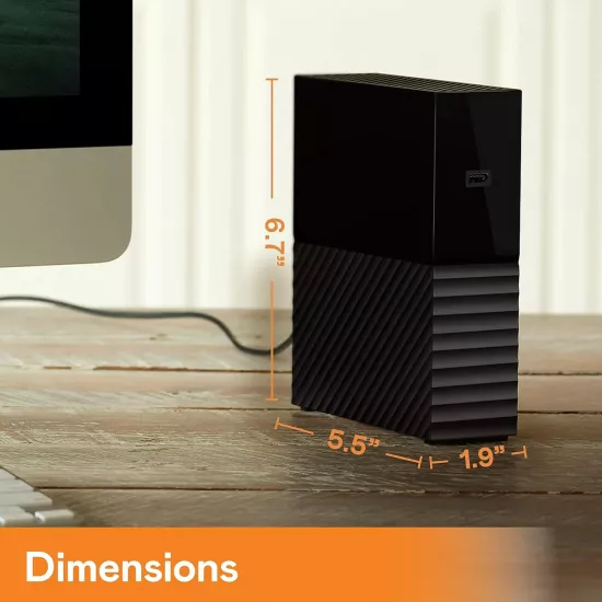 WD My Book 6TB 3.5 Inch External Hard Disk