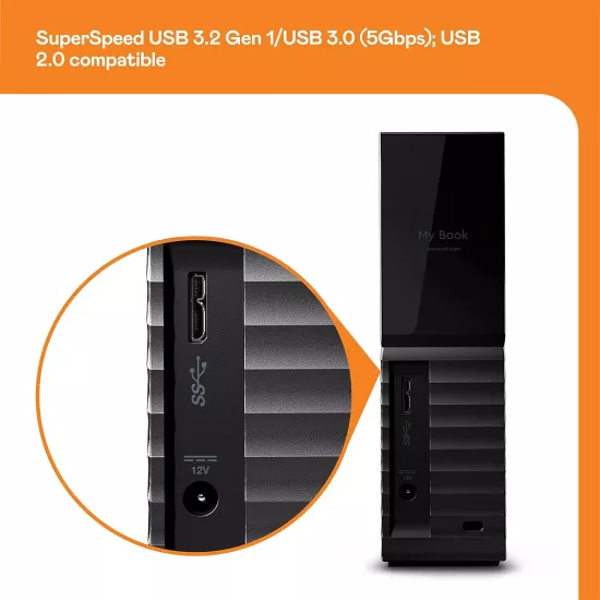 WD My Book 6TB 3.5 Inch External Hard Disk