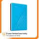 WD External USB Hard Disk My Passport 2TB (Sky Blue)