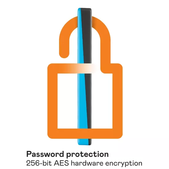 WD External USB Hard Disk My Passport 2TB (Sky Blue)