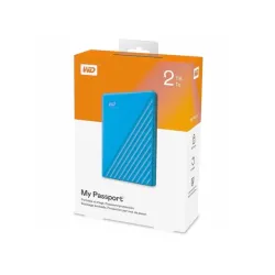 Wd External USB Hard Disk My Passport 2TB (Sky Blue)
