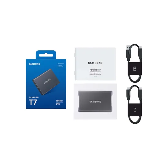 Samsung External SSD 2TB T7 (With USB 3.2) Black