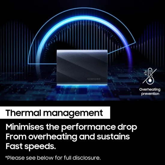 Samsung External SSD T9 1TB (With USB 3.2) (Black)