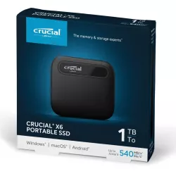 Crucial External SSD X6 1TB (With Type-C and USB 3.2)